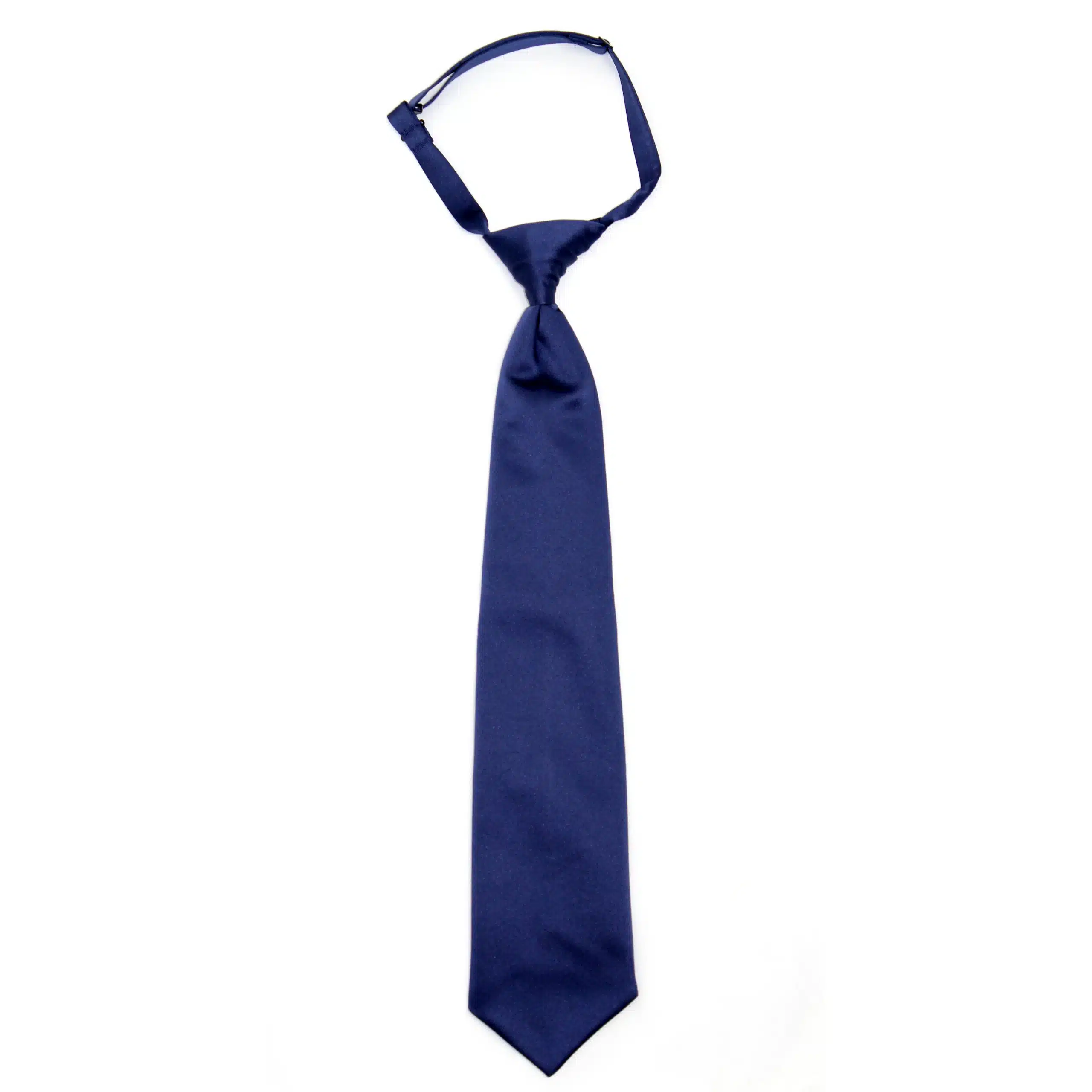 Navy Blue Satin Windsor Tie - Henderson Imports