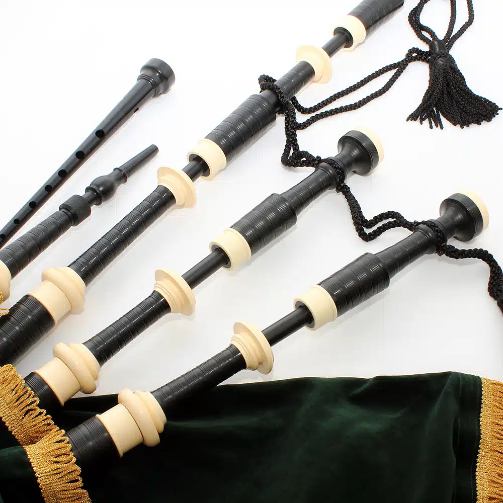 McCallum P3 Poly Bagpipes with Imitation Ivory - Henderson Imports